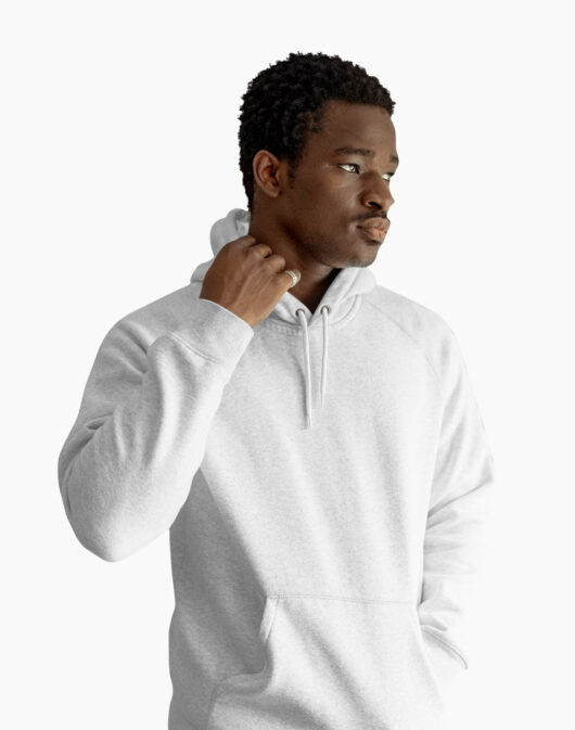 Men White Hoodie