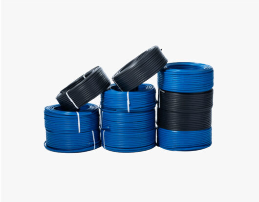 Coils Black Blue Cable